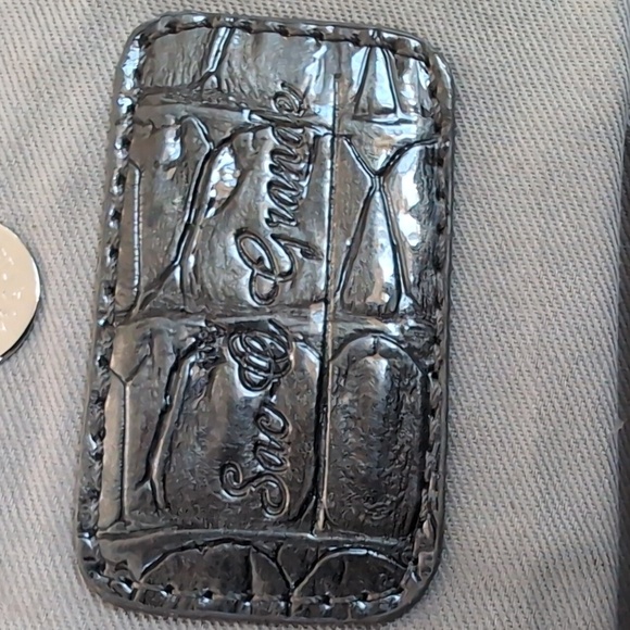 Sac O Grande Green Faux leather Womans Wristlet Clutch. - Picture 7 of 10